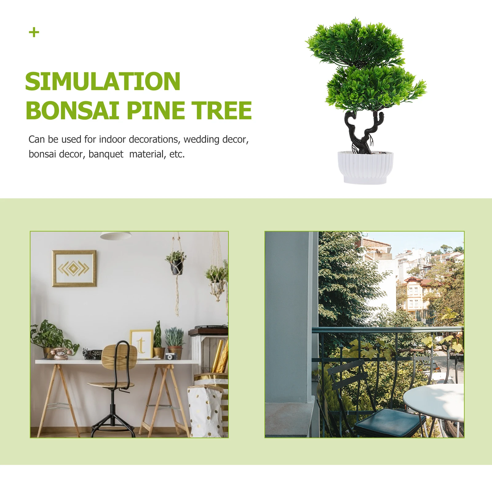 

Imitation Plastic Artificial Plant Simulation Home Decoration Faux Bonsai Pine Emulated Pine Tree Bonsai Decor Desktop Adornment