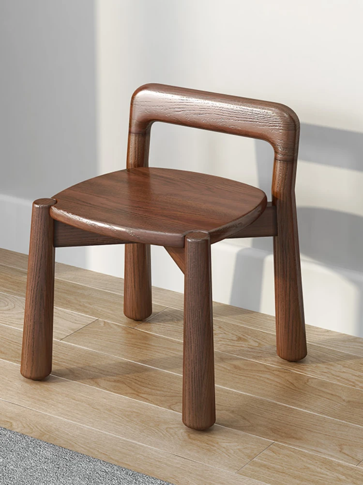 Zl Solid Wood Small Bench Solid Wood Square Stool Low Stool Household Economical Backrest