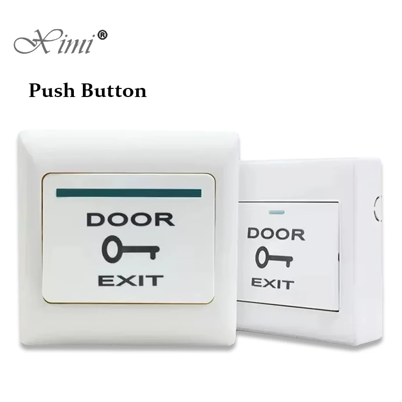 

ABS Plastic Exit Switch NO COM Door Push Exit Button for Access Control System