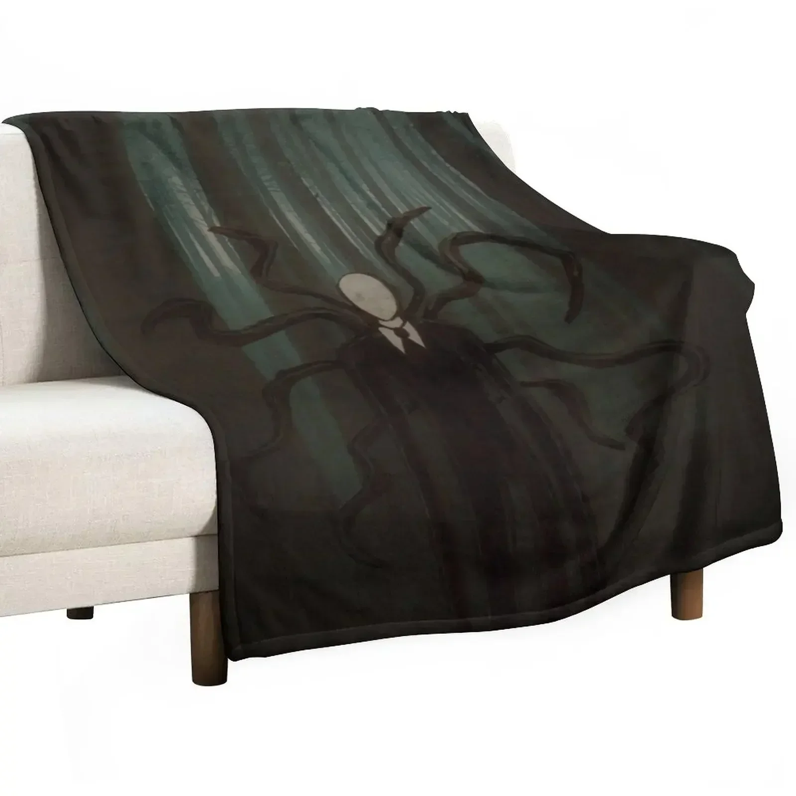 

SLENDER MAN Throw Blanket Fluffy Cozy Throw Blanket for Home Decor