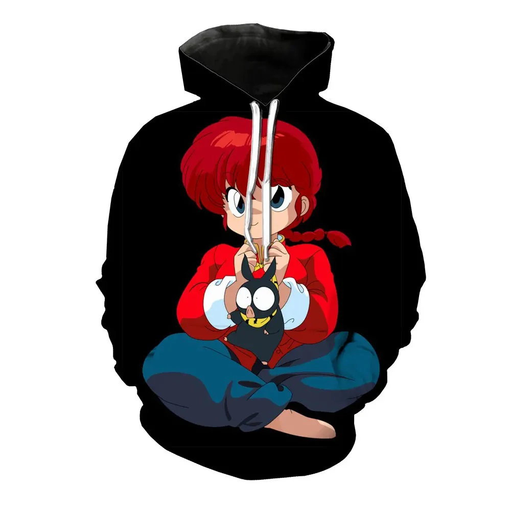 Spring Ranma Anime 3D Print Hoodies Men Women Casual Fashion Oversized Sweatshirts Hoodie Male Pullovers Tracksuits Man Clothing