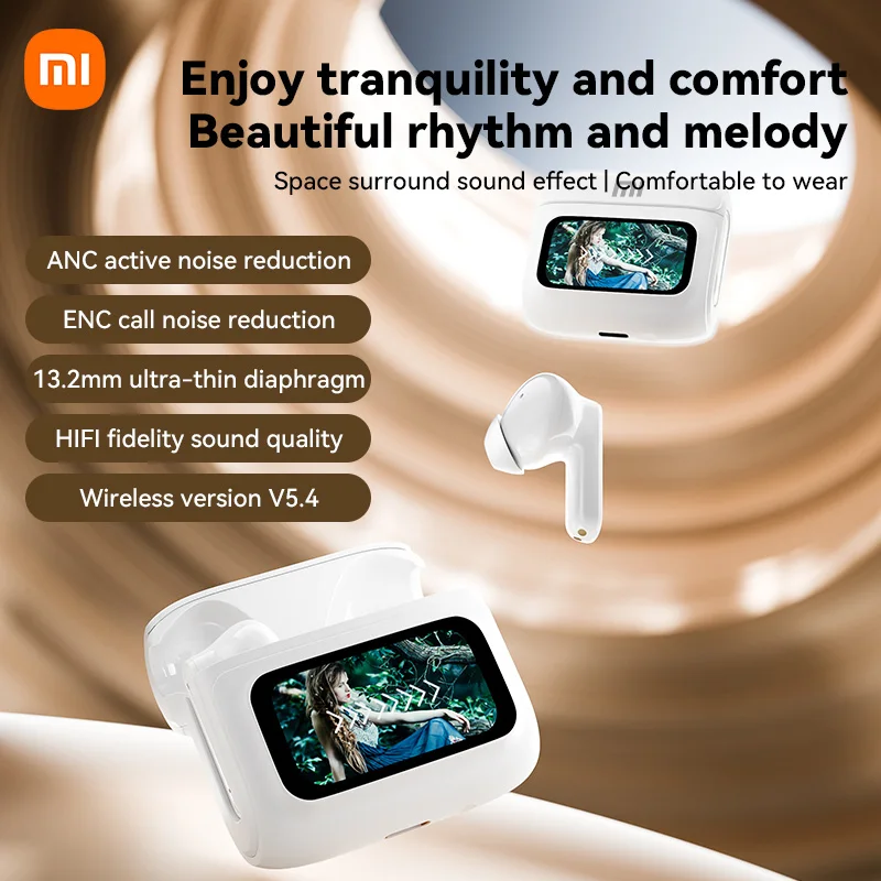 Xiaomi ANC ENC W915 Wireless Earbuds Bluetooth Headphones Noise Cancelling In Ear Earphones Hifi Sound Sports Headest With Mic