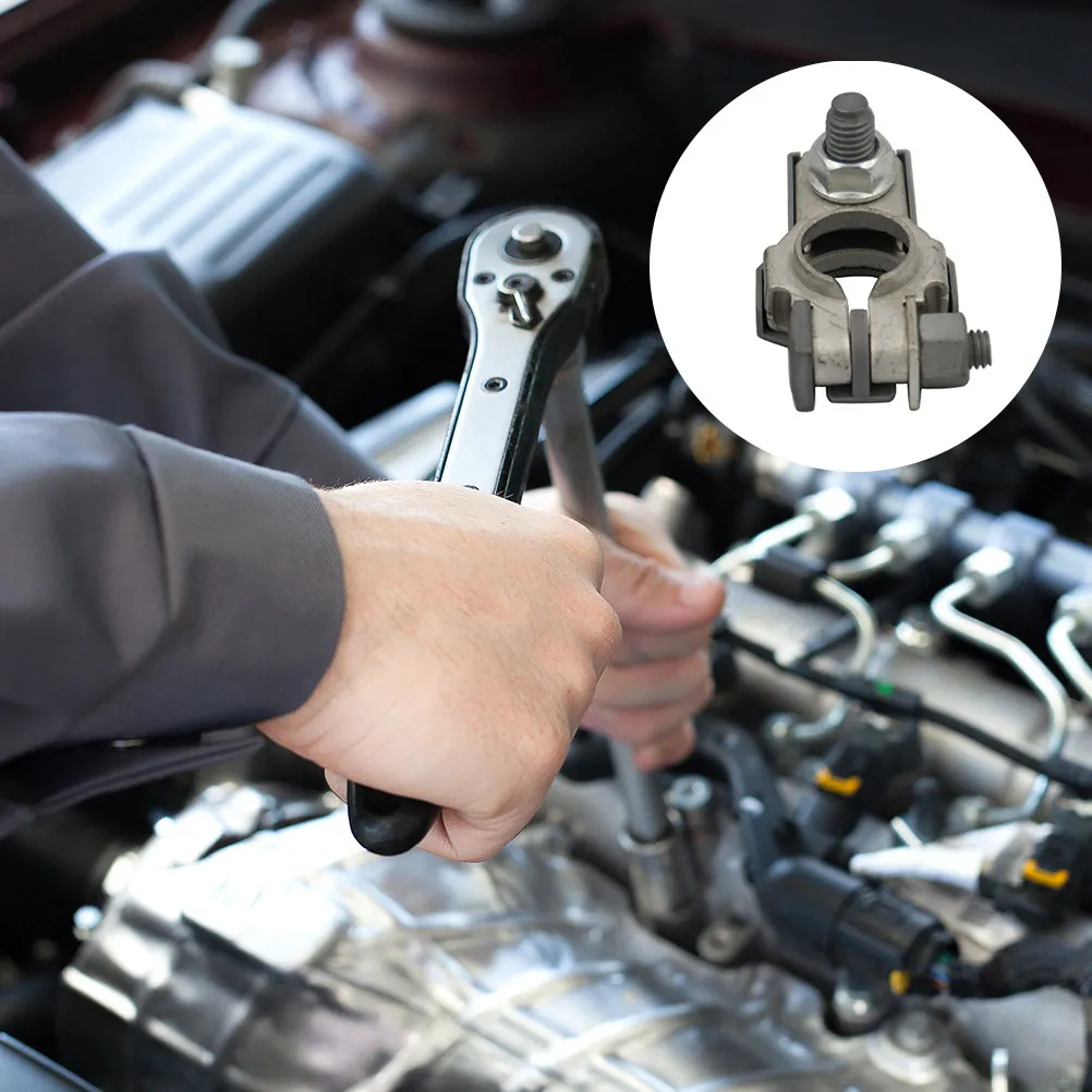 

Car Battery Terminal Clamp M8 Nut for 15-17Mm Posts Premium Tinned Copper Corrosion Proof High Conductivity Die Cast Precision