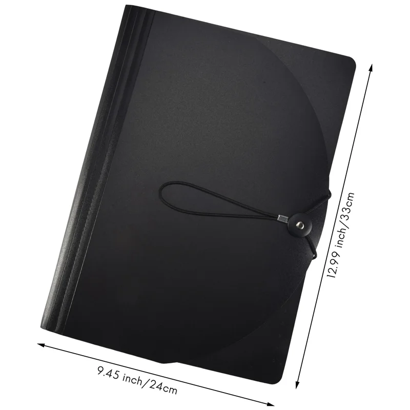 Organisateur de documents, dossier extensible à 13 poches avec sac en filet et étiquette colorée, organisateur de reçus de factures mensuelles 13 format A4