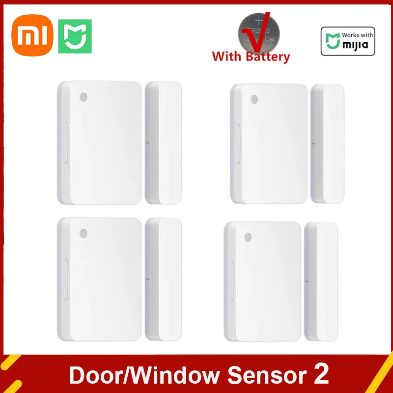 Xiaomi Mijia Smart Door&Window Sensor 2 Bluetooth-compatible Light Detection Opening/Closing Records Overtime Unclosed Remind