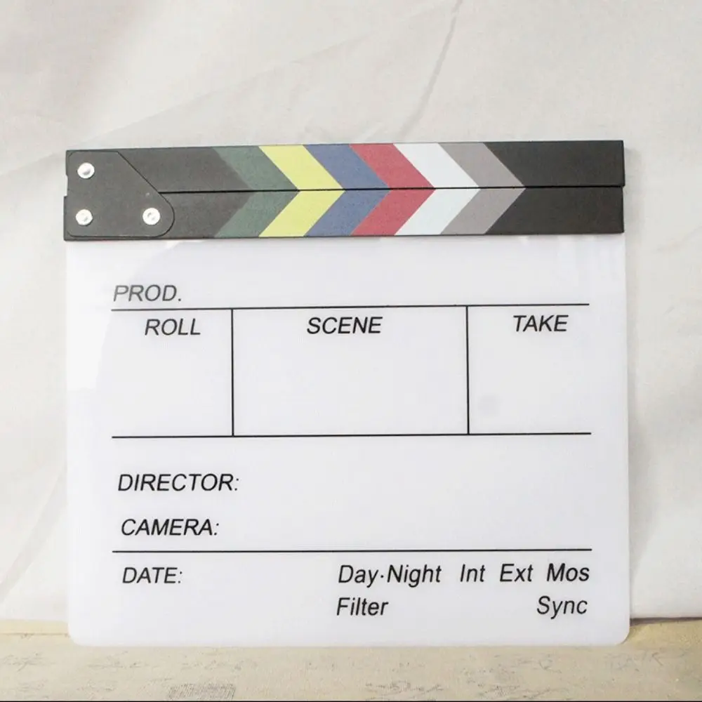 Acrylic Regisseur Scene Clapperboard Photography Ornaments Prop Photography Prop Regisseur Board Creative Personalized