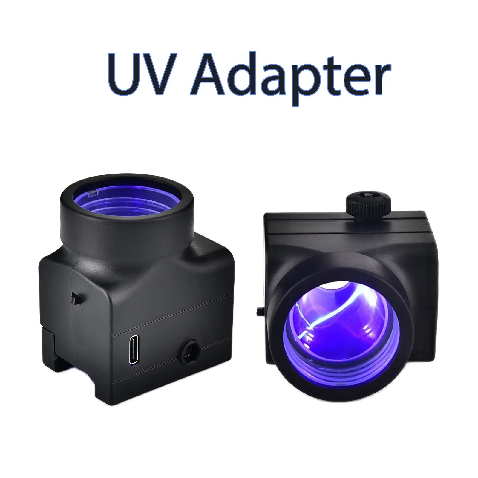 Adaptador de lámpara UV LED con cuello de alimentación para iluminar, Accesorios luminosos para juegos al aire libre