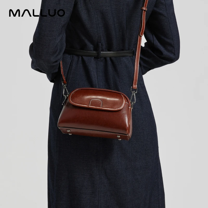 

Female Fashionable Versatile Shoulder Shell Handbags Women's Cow Genuine Leather Crossbody Small Bags Ladies Casual Phone Bag