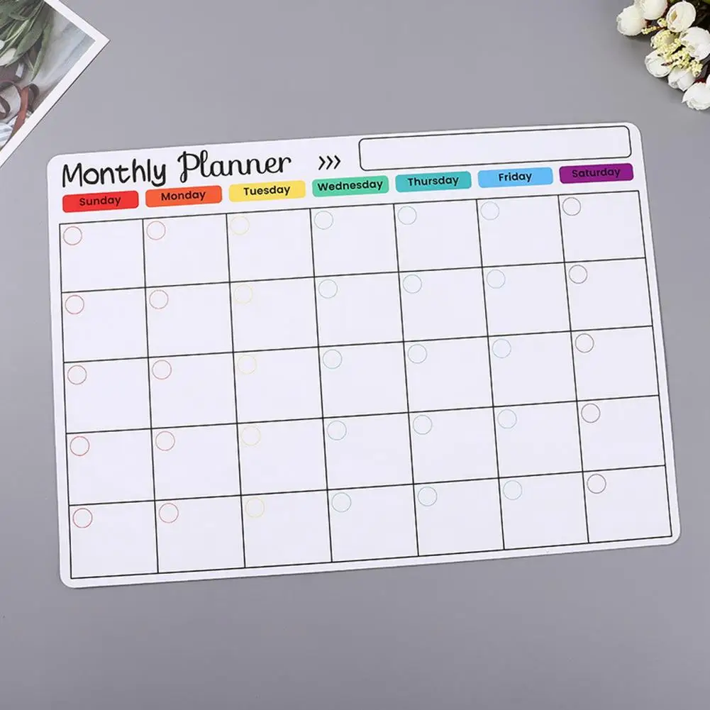 Make Schedule Better Scratch Resistance Calendar Learning Plan Message Board Office Accessories