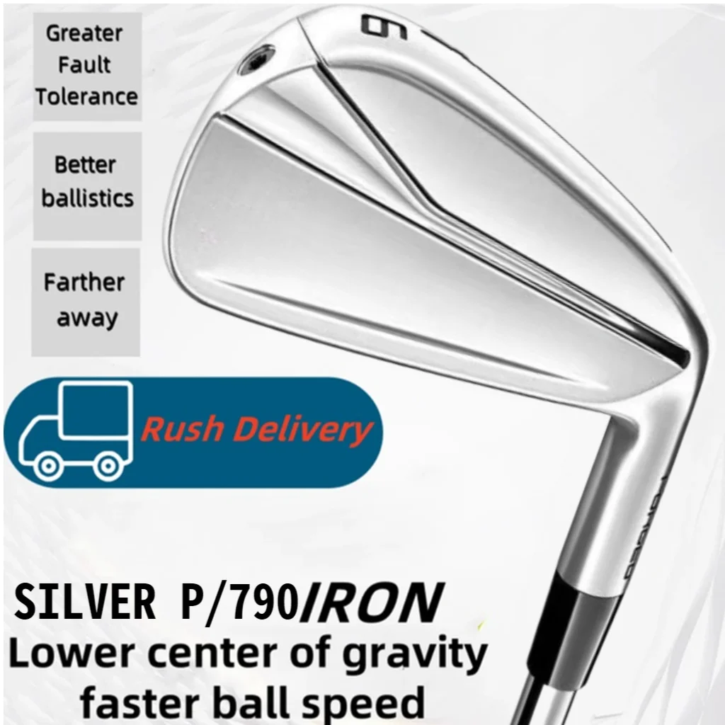 Triple Silver 790 Irons Golf Clubs Soft Irons Forged Irons Set High Bounce Performance Hollow Design