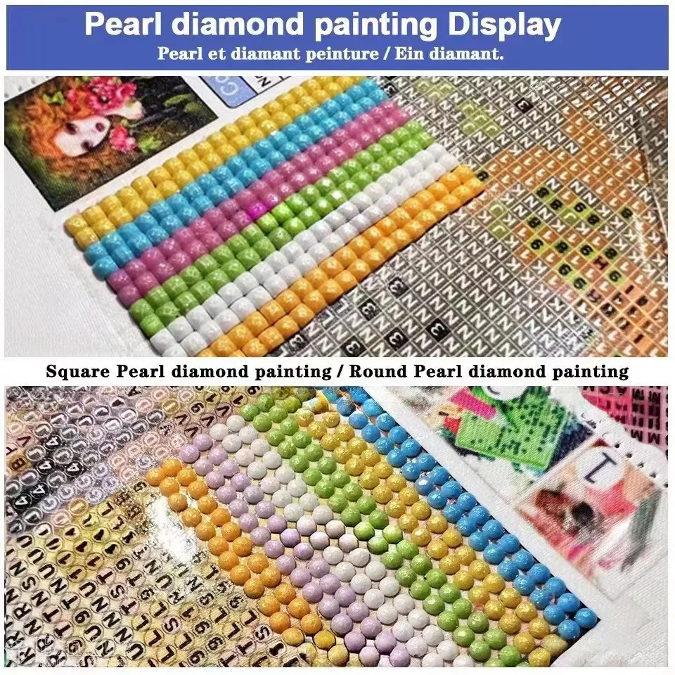 Cartoon Abstract Graffiti Diy Fairy Dust Diamond Painting Kits Embroidery Mosaic Panda Pop Cute Bear Crosss Stitch Home Decor