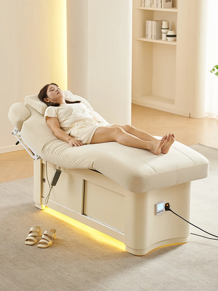 Electric beauty bed massage bed massage bed constant temperature heating latex high-end beauty salon special body treatment bed