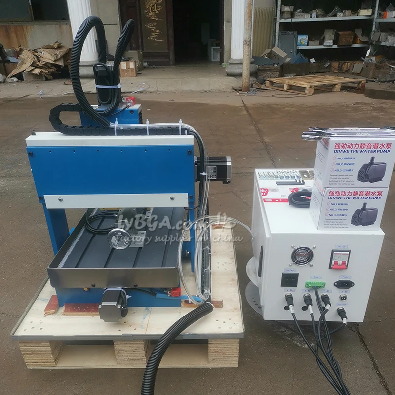 Offline 4 Axis 2200W  Router 3040 6040 6090 Linear Guide Rail Metal Cutting Machine PCB Milling Drilling With Sink