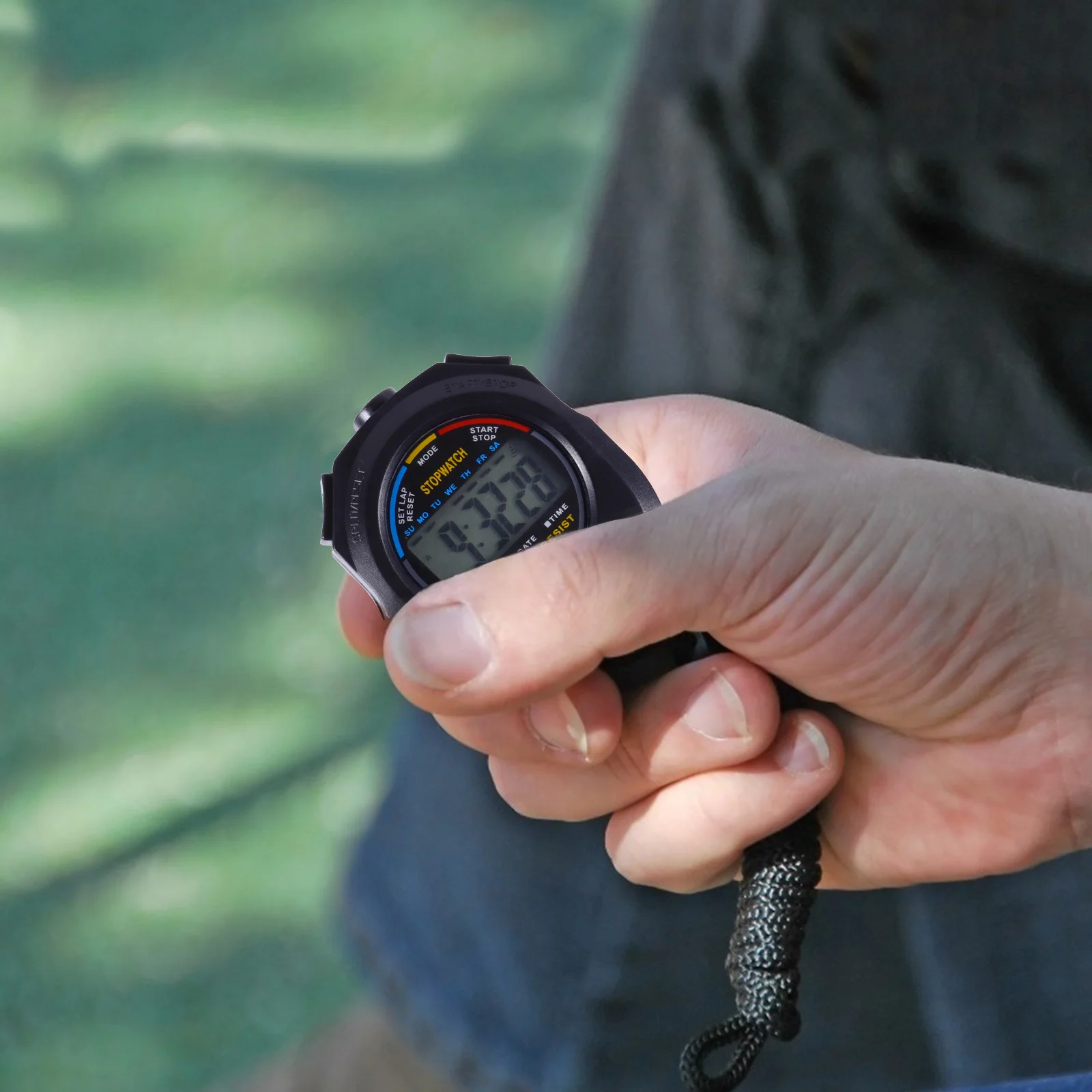 

Multi-Function Timer Portable Electronic Stopwatch For Sports Game Training Referee Match Racing Running Swimming Horse Racing