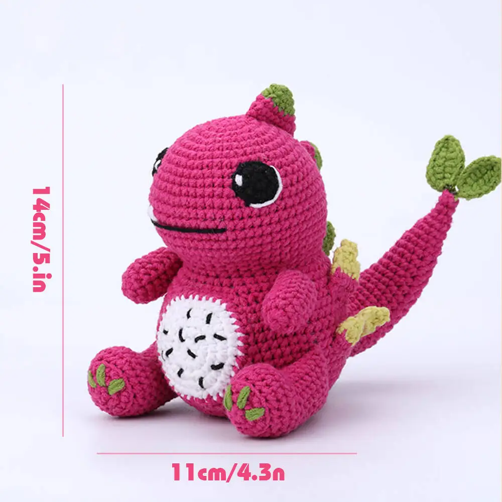 Dragon Crochet Kit For Beginners With Video Tutorial Cotton Knitting Yarn Thread Needles Hook Knit Tool Set DIY Craft