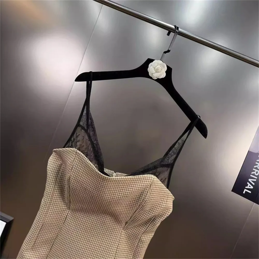 فستان نسائي صيفي بحمالات لعام 2025، لوحة شبكية، مشد، مثير، فستان نسائي، Y2K موضة جديدة، جودة عالية، حمالة صدر فستان الحفلات #3