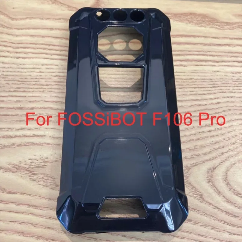 Black Glossy Soft Silicone Phone Case Guard for FOSSiBOT F106 PRO TPU Phone Cover Case On F106Pro Protective Shell Back Cases