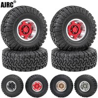 1.9 Inch 115mm Rubber Tires+metal Wheel Hub For 1/10 Rc Crawler Car Traxxas Trx4 Trx6 Axial Scx10 90046 Redcat Yikong Rc4wd Rgt