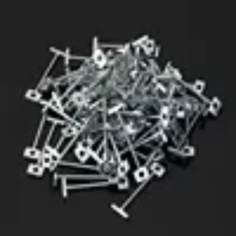 50pcs 1.5mm substituição aço agulhas para revestimento parede telha nivelamento sistema substituível pin azulejo ferramentas de construção nivelador