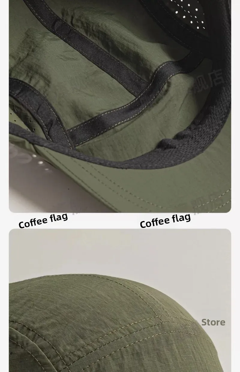 Sommer dünne atmungsaktive Mesh-Baseballmützen für Männer und Frauen Outdoor Camping Freizeit Sonnenschutz schnell trocknende Wanderhüte – Detail 12