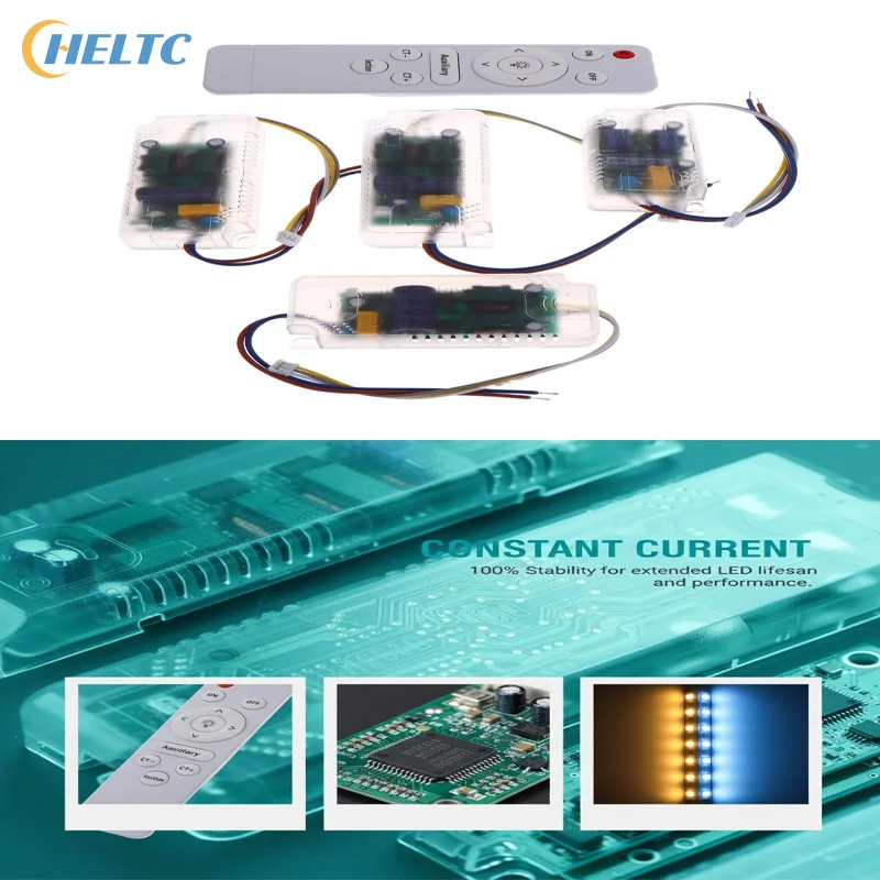 220-250mA  Remote Control Ceiling Light Power Supply Remote Control Ceiling Light Power Supply8-24Wx2 24-40Wx2 36-50Wx2 40-60Wx6