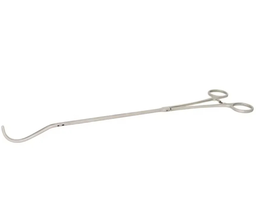 

Медицинские торакальные инструменты VATS для торакоскопической хирургии VATS Harken Clamp полностью изогнутые 1x2, атраматические челюсти