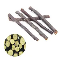 Rabbit Chew Stick Durable Natural Apple Tree Rabbit Chew Stick Hamster Grinding Teeth Toy Pet Chew Toy Bite-Resistant