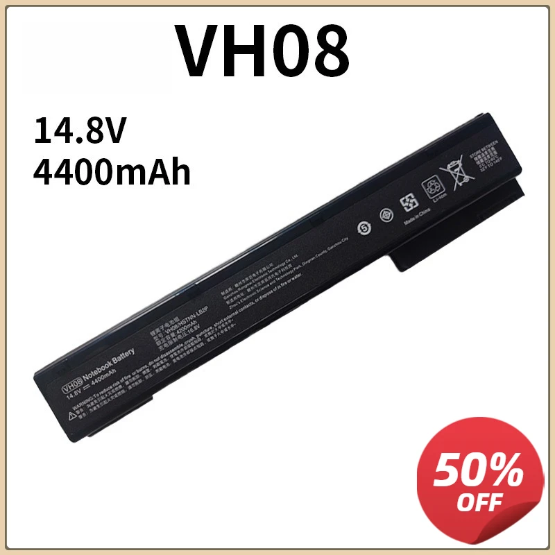 

VH08 VH08XL New Laptop Battery for HP EliteBook 8560w 8760w 8570w 8770w HSTNN-IB2P HSTNN-LB2P HSTNN-F10C 14.8V 83WH