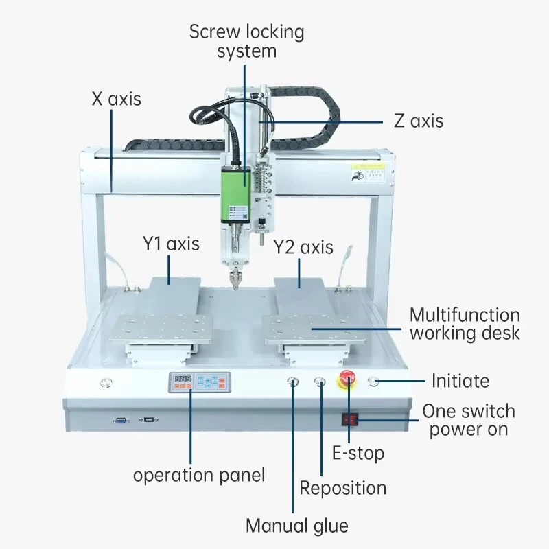 Automatic Screw Locking & Feeder Tightening Machine with PLC | 1 Year Warranty for Printed Circuit Boards/Electronic Components