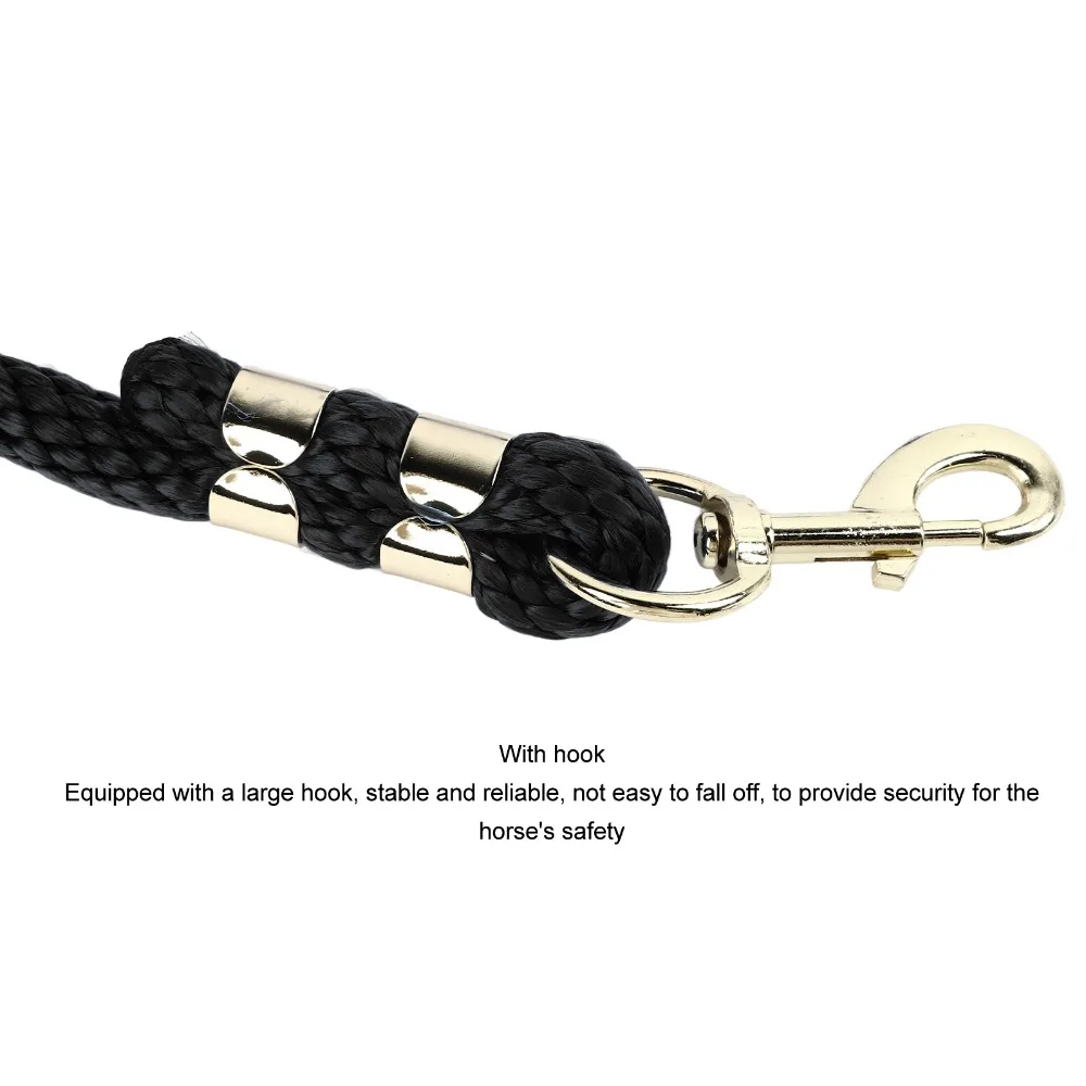 PP Horse Lunge Line High Tensile Thickened Rope Horse Lunge Rope 6.6ft Length Heavy Duty Horse Lunge Line With Snap Large Horses