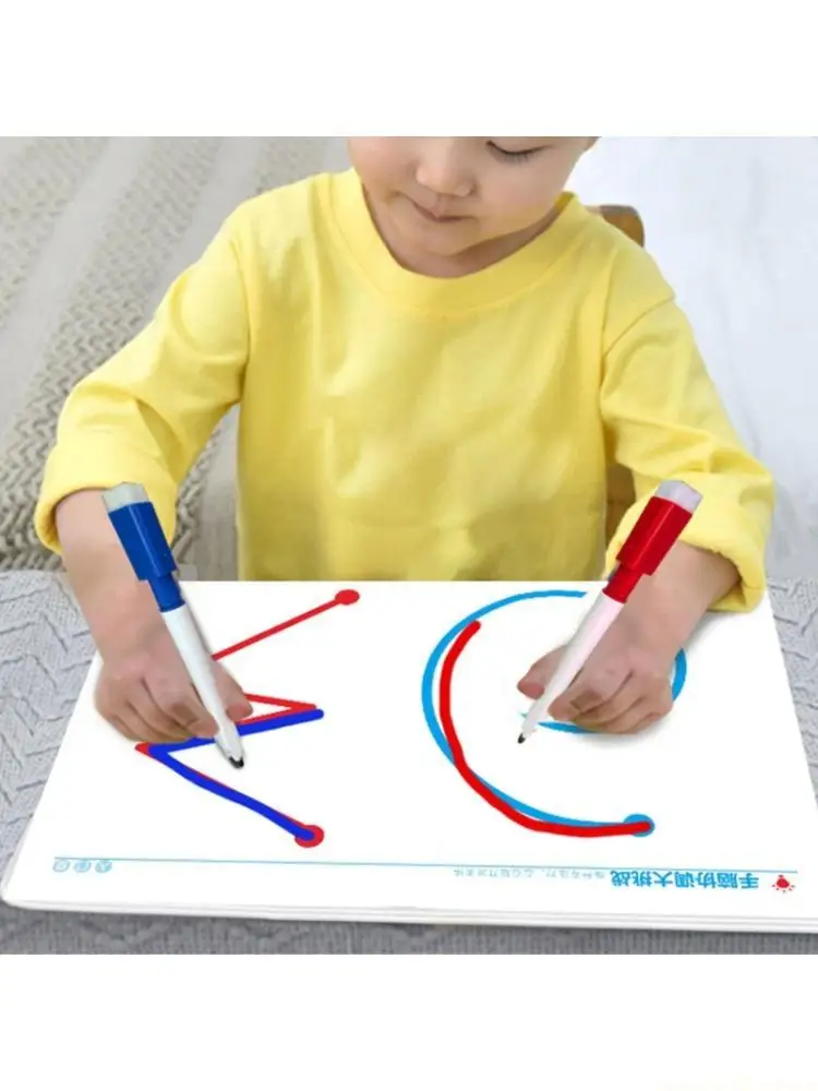 Kids Drawing Practice Board with Cards, Markers and Sponge Included