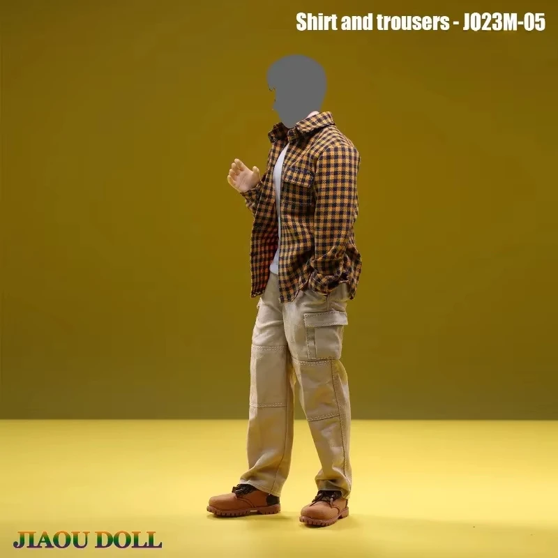 JO23M-05 Scala 1/6 Soldato Maschile Tendenza Camicia Pantaloni Casual Set Modello di Vestiti per 12 Pollici Action Figures Corpo Bambola Giocattoli Display