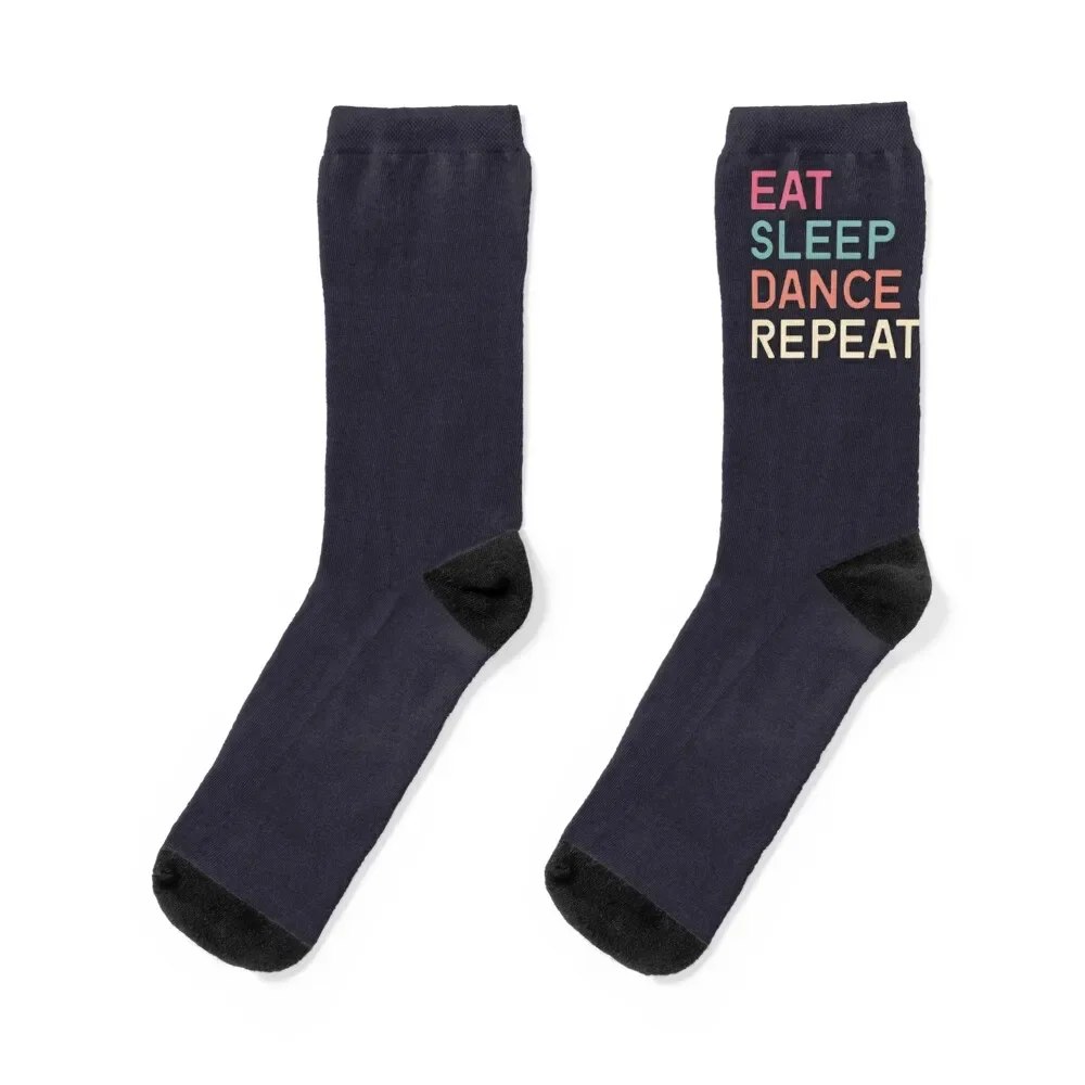 

Eat Sleep Dance Repeat Socks winter gifts custom Men's Socks Luxury Women's