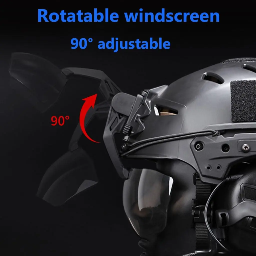 Military Tactical Helmet Set With High-End Communication Noise-Cancelling Headphones Windproof Lenses For Outdoor Hunting Battle - Image 6
