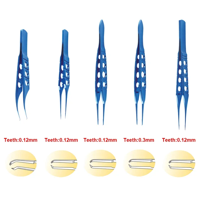 

GREATLH 1 шт. офтальмологические щипцы для наложения Castroviejo, офтальмологический инструмент для глаз, титановый сплав
