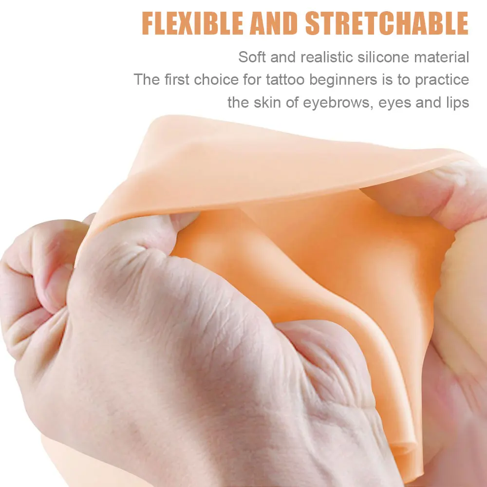 A4 حجم كبير الوشم ممارسة الجلد فارغة مزدوجة الجانبين وهمية الجلد الوشم التدريب الجلد لملحقات الوشم ماكياج دائم
