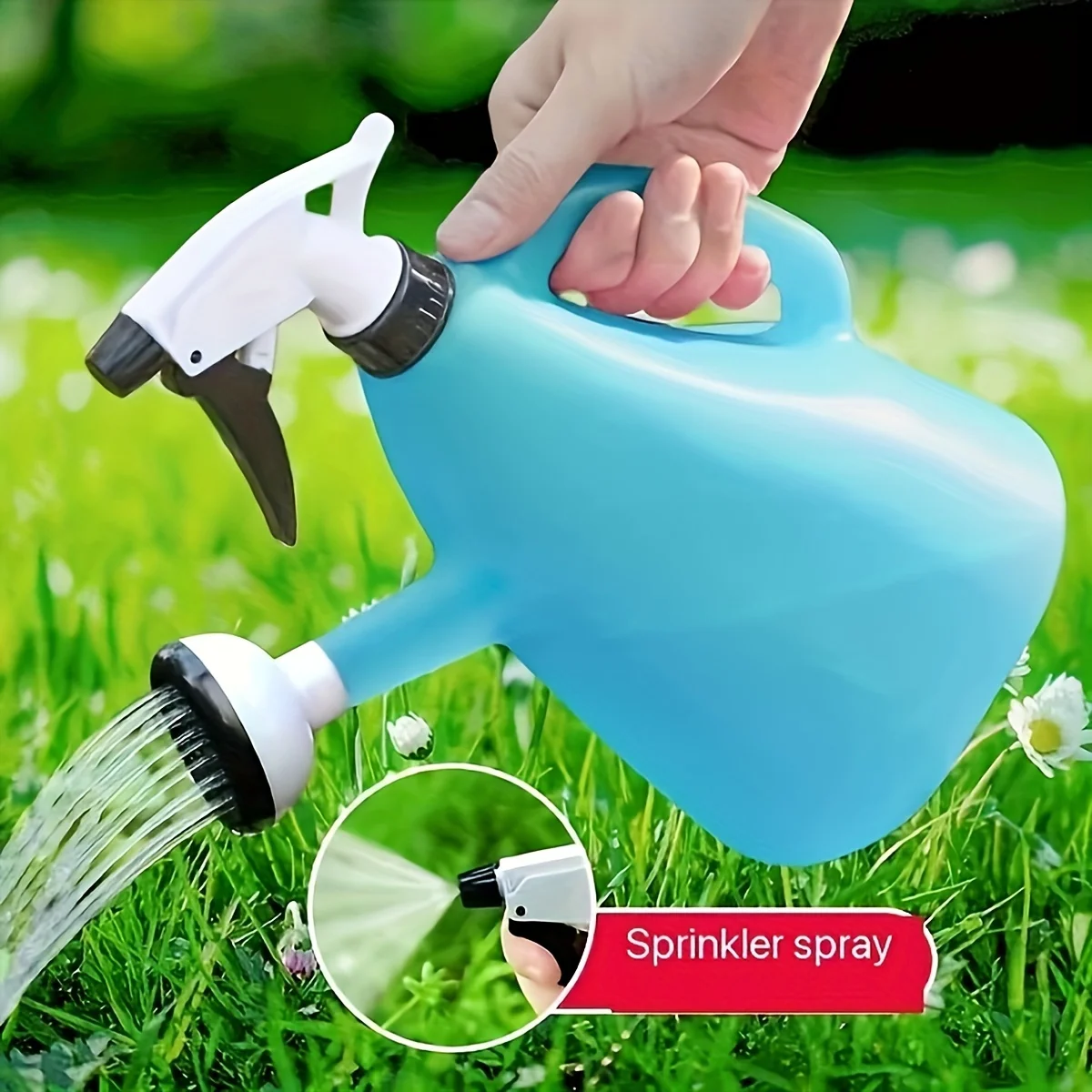 

1pc, Small Blue Dual-purpose Watering Can For Watering Flowers And Planting Watering Tools
