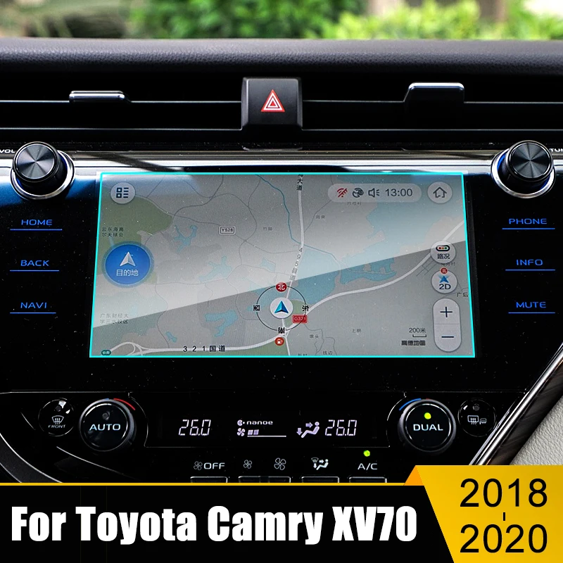 

Car Styling Accessories For Toyota Camry 70 XV70 2018 2019 2020 Tempered Glass GPS Navigation Screen Protective Film LCD Sticker