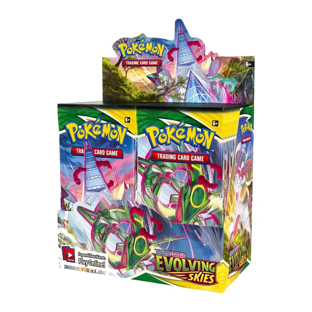 360PSC Cards Evolutions Booster Box English Trading Card Game Collectible Anime Toy Gifts for Kids Boys Girls Children Sets Hot