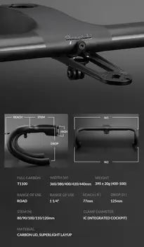 8 best sales Guidão de carbono para bicicleta de estrada - №4