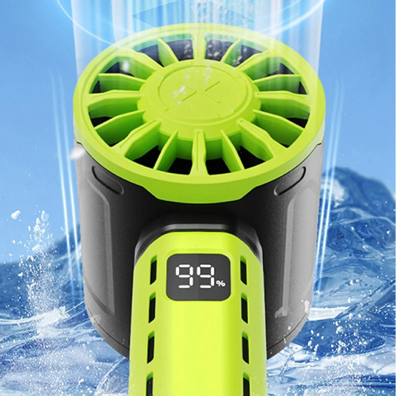 Hand Fan Handheld High-Speed Fan, Turbo Violent Small Wind Cannon, Portable Outdoor Fan With Infinite Speed Control