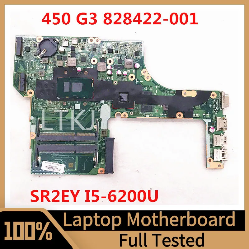 

828422-001 828422-501 828422-601 Mainboard For HP ProBook 450 G3 Laptop Motherboard DA0X63MB6H1 W/ SR2EY I5-6200U 100% Tested OK