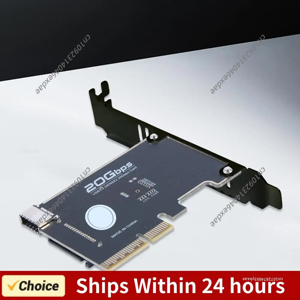 

PCIE To Type-E Expansion Card USB 3.2 GEN2 20Gb Riser Board Expansion Card Riser Converter for Desktop PC Front Panel TYPE C