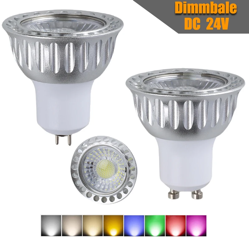 Dimmable New Led Cob Spotligh High Power Lampada Led MR16 GU5.3 COB 10w Red Blue MR16 DC 24V Bulb Lamp GU5.3 Green Purple