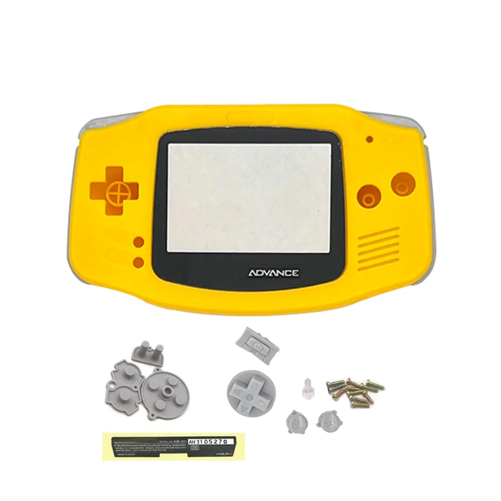 Original Size Housing Shell Case with Lens & Buttons Sticker Accessories Replacement for GameBoy Advance GBA Console LCD Screen