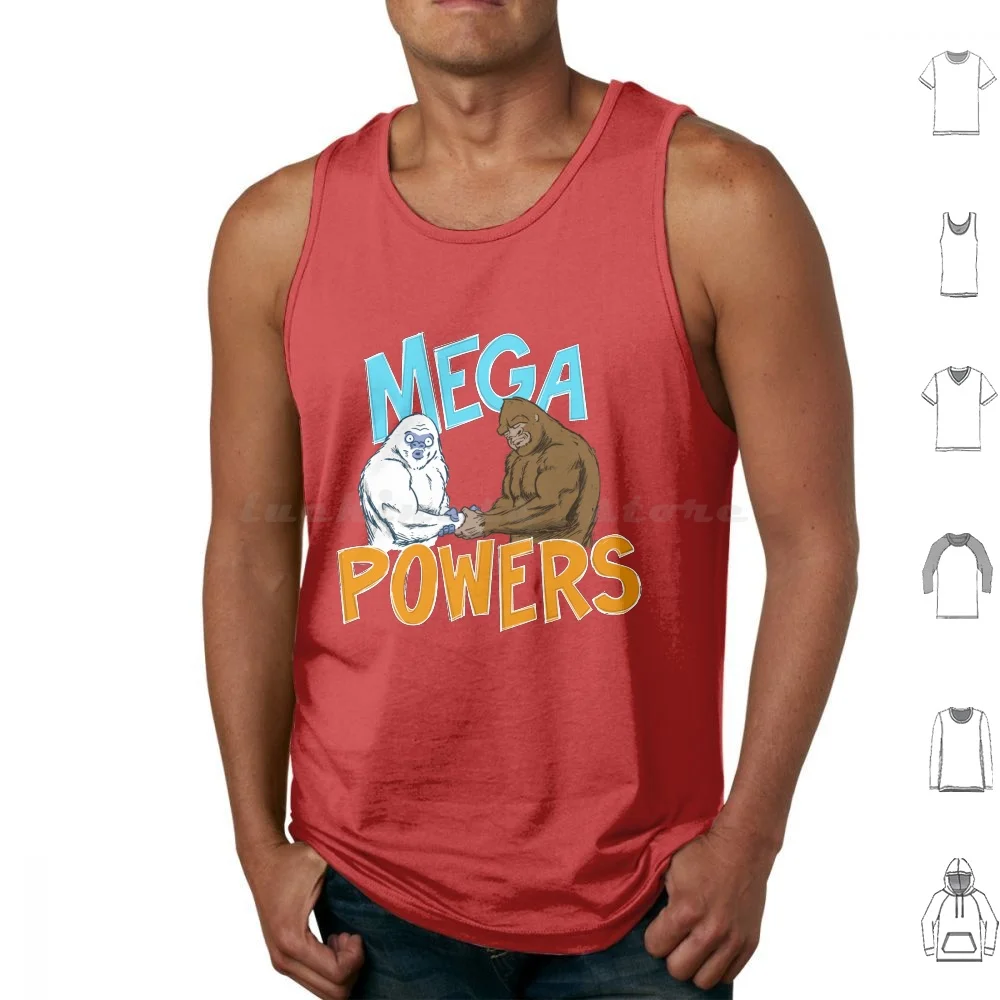 Bigfoot And Mega Powers Tank Tops Print Cotton Bigfoot Mega Powers Megapowers Wwf