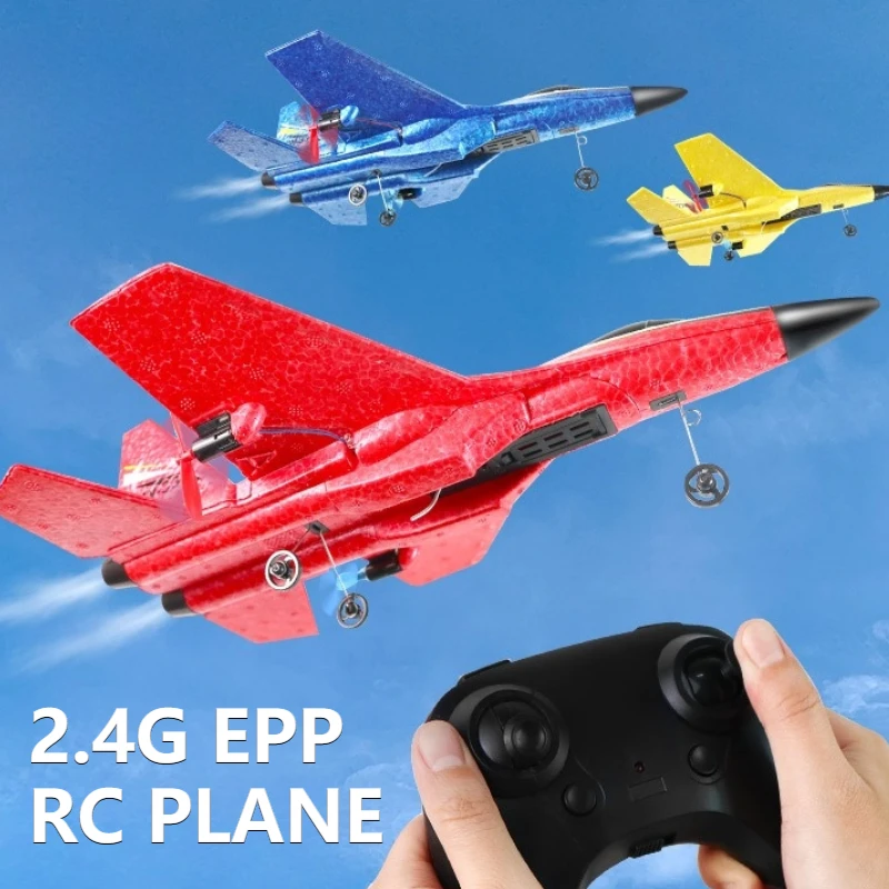 Planador Radio Control Foam Aircraft, RC Plane, Planador Aircraft, Iluminação LED, Six Axis Gyroscope, Fighter Flight Toy for Children, Epp 2.4G,