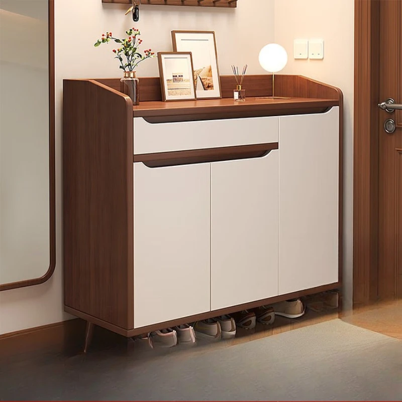 

Cheap Metal Shoe Cabinet Modern Storage Modern Storage Shoe Cabinet Space Saving Wood Armario Zapatero Furniture For Home