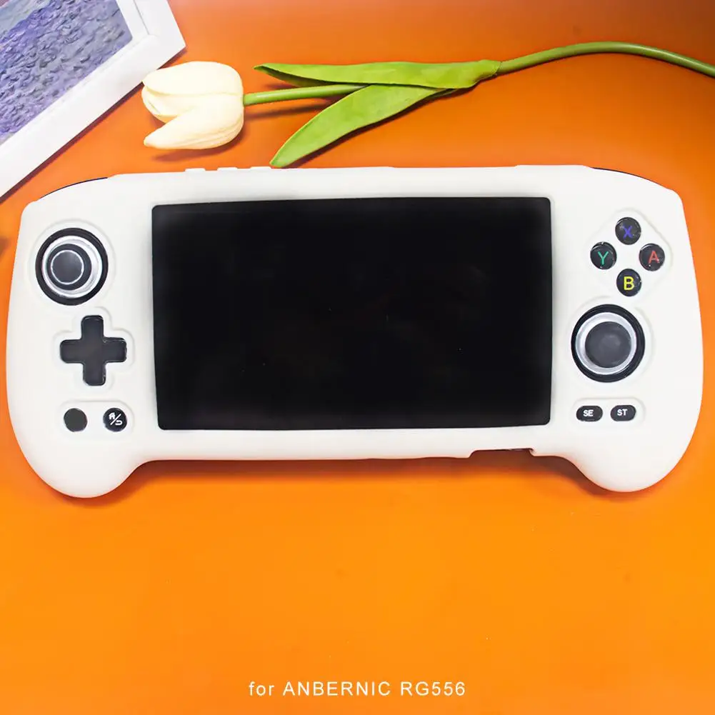 NEW For ANBERNIC RG556 Game Console Soft Silicone Case Drop-proof Shockproof Protective Cover For Anbernic RG 556 Accessories