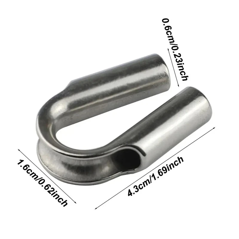 ABNL Cable Thimble Stainless Steel Rope Thimble Rope Thimble Rigging For Wire Rope Cable Wire Rope Chain Thimble Racking Tool